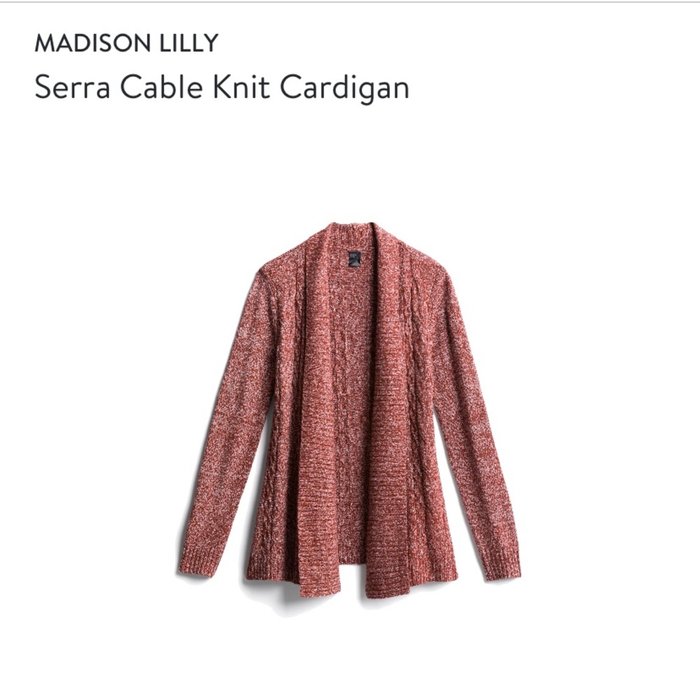 Madison Lilly Serra Cable Knit Cardigan!